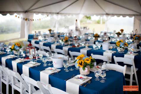 Cape Cod Celebrations Rehearsal Dinner at Turntide Estate - photo by Person Killian Wedding Rehearsal Decorations, Rehearsal Dinner Fun, Rehearsal Dinner Ideas, Rehearsal Dinner Themes, Bbq Rehearsal Dinner, Family Style Table, Salford City, Rehearsal Dinner Decorations, Cape Cod Wedding