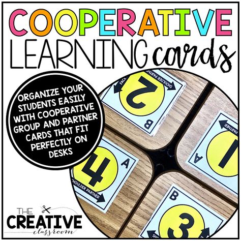 453 Likes, 19 Comments - The Creative Classroom (@thecreativeclassroom) on Instagram: “This year one of my individual goals for teaching is to organize my students effectively into…” Student Grouping Ideas, Cooperative Learning Groups, Cooperative Learning Strategies, Partner Cards, Teaching Second Grade, 5th Grade Classroom, Ela Classroom, 4th Grade Classroom, 3rd Grade Classroom