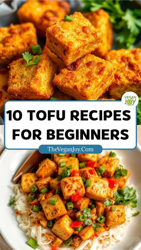 Discover 10 mouthwatering tofu recipes that'll make you a soy believer! Tofu Beginners Recipe, Easy Ways To Cook Tofu, Recipes Using Soft Tofu, Recipes With Firm Tofu, Sauteed Tofu Recipes, Tofu Instant Pot Recipes, Low Sodium Tofu Recipes, Tofu Easy Recipe, Easy Tofu Recipes Quick