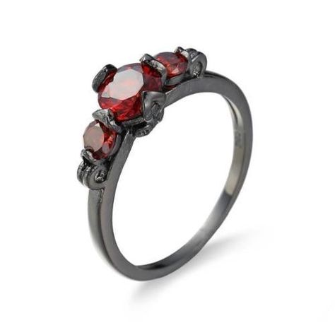 July Birthstone Ring, Bronze Ring, Mens Anniversary Gifts, Zircon Ring, Men's Jewelry Rings, Rings Jewelry, Creative Jewelry, Red Crystals, Engagement Jewelry