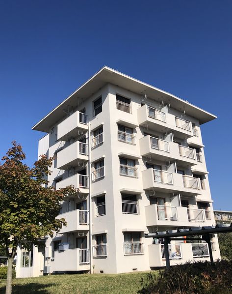 Japanese Apartment Building Exterior, Dorm Building Exterior, Japanese Apartment Building, Apartment Japan, Dorm Building, Apartment Building Exterior, Japanese Apartment, Small Apartment Building, Apartment Exterior