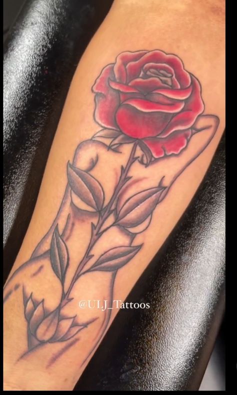 Rose Growth Tattoo, Arm Tattoos For Women Flowers, Mid Arm Tattoos For Women, Tattoos For Women Flowers, Arm Tattoos For Women, Arm Tattoos, Arm Tattoo, Tattoos For Women, Tatting