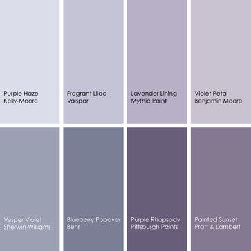 Dreaming in Color: 6 Sensational Purple Bedrooms - other - Jennifer Ott Interior Design Purple Paint Colors, Bedroom Purple, Interior Paint Colors Schemes, Purple Bedrooms, Purple Paint, Mocha Color, Interior Paint Colors, Bedroom Paint, Paint Colors For Home