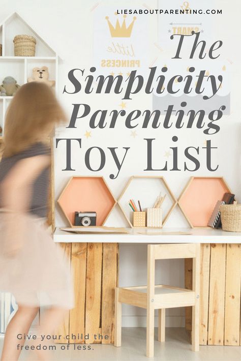 The Simplicity Parenting Toy List (1) Tiny Toy Room, Simplicity Parenting Toys, Minimalist Toy Collection, Minimal Toy Room, Minimalist Toy List, Minimal Playroom Ideas, Minimalist Toy Room, Scandinavian Parenting, Minimal Toys