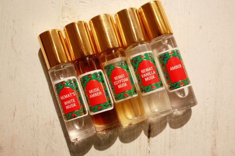 Nemat White Musk & Amber *White/Clear* Diy Perfume Organizer, Oil Aesthetic, Egyptian Musk, Amber Oil, Perfume Organization, Vanilla Musk, Fragrance Cologne, Vanilla Perfume, Crystal Therapy