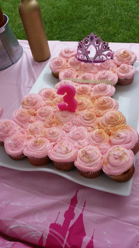 A Princess' 3rd Birthday Party | CatchMyParty.com Princess Birthday Party Kids Table, Princess Party Ideas Activities, Generic Princess Birthday Party, Third Princess Birthday Party, 3rd Princess Birthday Party, Princess Tea Party Birthday Food, 5 Year Princess Birthday Party, Royal Threeness Birthday Party, 3 Year Birthday Theme Girl Princess