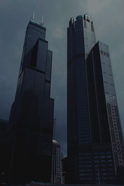 If the building could be the home to a super villain or evil corporation, it belongs herethx to /r/evilbuildingsI own no content Amoled Wallpapers, Between Two Worlds, Tall Buildings, Dark City, Cyberpunk City, Chicago Photography, Chicago Skyline, City Vibe, The Windy City