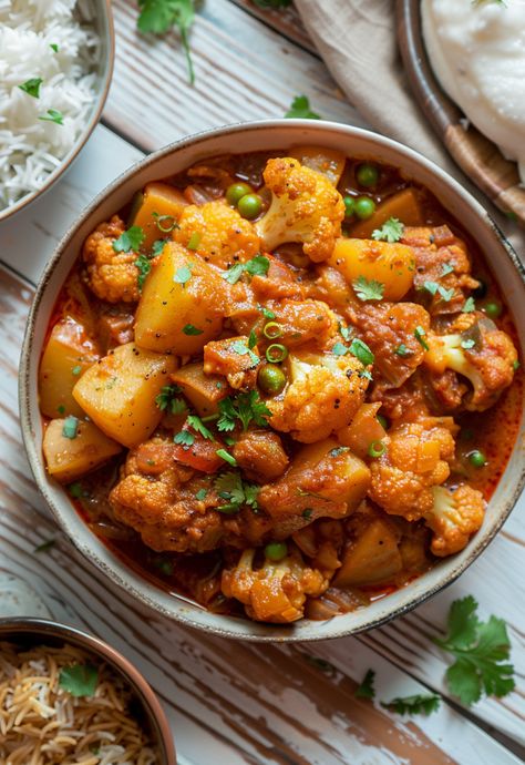 Learn How to Cook Aloo Gobi Recipe For Free | Recipes You'll Love, Made Easy! Ali Gobi Recipe, Alu Gobi Recipe, Aloo Gobi Recipe Authentic, Aloo Gobi Recipe Easy, Aloo Gobhi Recipe, Gobi Aloo Recipe, Alo Gobi, Suppli Recipe, Aloo Gobi Recipe