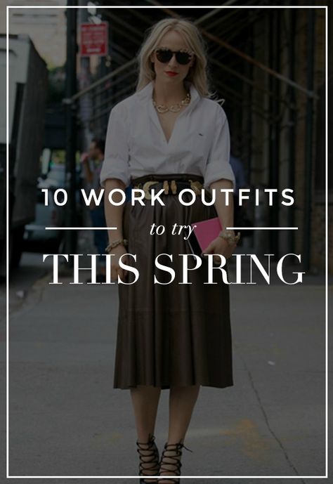 10 Stylish Work Outfits to Try This Spring Spring Business Professional Outfits, Spring Professional Outfits, Spring Work Outfits Office Chic, Dresses For The Office, Spring Office Outfits, Sassy Fashion, What To Wear To Work, Professional Chic, Outfits To Try