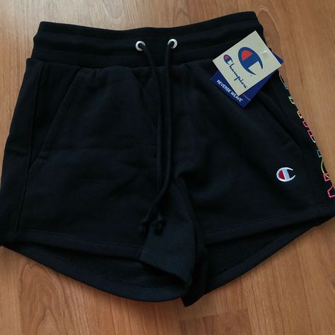 Brand New With Tags Black Champion Shorts!!! They Just Didn’t Fit Me :)) Champion Aesthetic, Champion Clothing, Champion Shorts, Aesthetic Outfit, Aesthetic Clothes, Bring It On, Brand New, Tags, Women Shopping