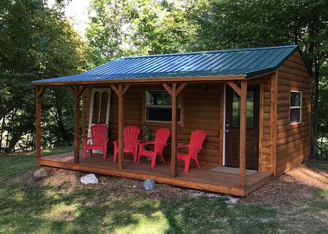 One of our finest products, the Countryside Barns Side Porch Cabin is a versatile portable cabin built with unmatched quality & craftsmanship. Learn more. Tiny Home Porch, Gardens On A Slope, Outdoor Kitchen Wood, Shed Garden Ideas, Wood Shed Ideas, Guest Shed, She Shed Studio, Bright Farmhouse, Build Your Own Cabin