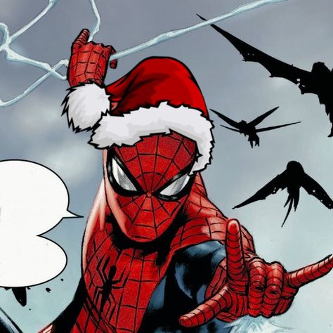 Marvel Christmas Icons Comic, Halloween Spiderman Pfp, Spider Man Christmas Pfp, Spiderman Halloween Pfp, Christmas Spiderman Pfp, Spider-man Christmas, Batman Christmas Pfp, Marvel Christmas Pfp, Christmas Pfp Cartoon