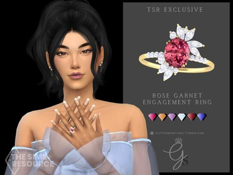 Engagement Poses Sims 4, Aesthetic Sims, Sims Accessories, Cc Accessories, Sims 4 Nails, Sims 4 Piercings, Sims 3 Cc Finds, Sims 4 Tsr, Sims 4 Cas Mods