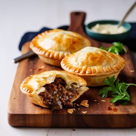 Journey Down Under: Kid-Friendly Aussie Mini Meat Pies! 🦘🥧 G'day, mate! A Culinary Journey Down Under: The Delightful World of Aussie Mini Meat Pies Hello, culinary adventurers! Today, we're embarking on a flavorful journey to the heart of Australia with a closer look at a beloved national treasure: Aussie Mini Meat Pies. #australia #beef #cookingwithchildren #dinner #global #international #meatpie #pie https://kiddocooks.com/aussie-mini-meat-pies/ Meat Pie Australian, Australia Christmas Food, Australia Day Food, Mini Meat Pies, Australian Meat Pie, Pie Pictures, Medieval Feast, Christmas Canapes, Lunch Sides