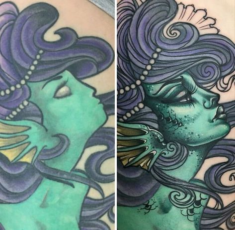 Cover Up Tattoos Before And After, Tattoo Cover Ups, Tattoo Fixes, Faded Tattoo, Tattoo Off, No Regrets Tattoo, Creative Tattoo, Blackout Tattoo, Modern Society