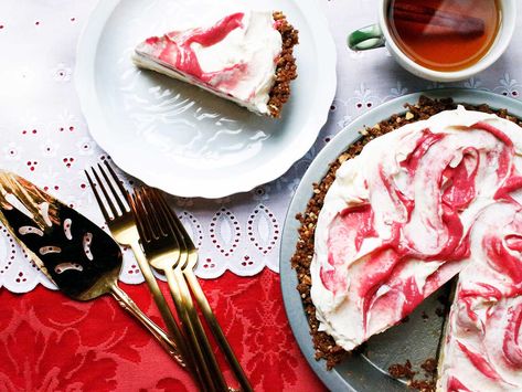 This Easy Cranberry-Lime Pie is the Sunshine Your Winter Holiday Table Needs | Saveur Lime Custard, Cookie Crumb Crust, Cranberry Curd, Crumb Crust, Condensed Milk Cookies, Gingersnap Crust, Cream Cheese Eggs, Vanilla Whipped Cream, Candied Ginger