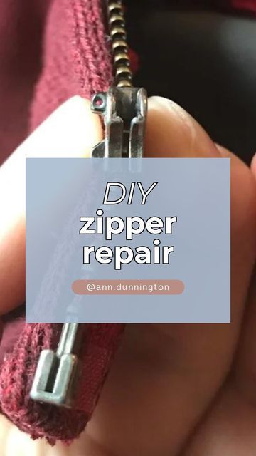 Ann Dunnington - Welcome Home on Instagram: "Broken zipper pull?  No need to toss the jacket- just replace the zipper!  Repair kits are available at Amazon or any sewing or hobby store.  Make sure you look at the back of the broken zipper to know what size you need- you’ll see a number.  This was a #5 zipper.  This jacket will last me for years to come.

#easysewing #clothingrepair #budgetclothing #thriftfinds #thrifty #thrifter #thriftersofinstagram #zipper #zipperrepair #homemaking #homemaker #homemakerlife" Sewing Repairs, Zipper Problems, Clothing Repair, Sewing Hand, Sewing Easy, Zipper Repair, Clothing Tips, Budget Outfits, Upcycle Clothes Diy