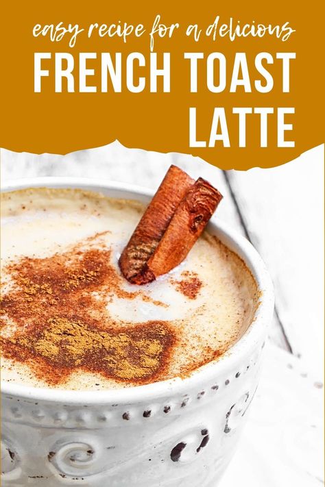 French Toast Smoothie, French Toast Coffee Syrup, Maple Simple Syrup Recipe For Coffee, Syrup Flavors For Coffee, French Toast Iced Coffee, French Toast Latte Recipe, Latte Ideas Recipes, Fall Coffee Syrup, French Toast Latte