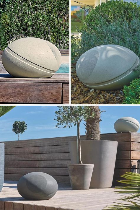 The new OD Stone 8 from Focal’s line of Littora 200 outdoor speakers easily fits the bill with its round, egg-like shape and its textured finishes that deceive your eyes into thinking they’re made of stone. These loudspeakers easily fit almost any outdoor motif, whether it’s a lush garden or a pool with concrete surroundings, which covers pretty much all poolsides. Read More. Outdoor Speakers Backyards, Annoying Neighbors, Wall Speakers, Creative Advertising Design, Wet And Wild, In Wall Speakers, No Love, Outdoor Speakers, Best Commercials