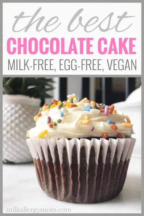 Egg Free Chocolate Cake, Egg Free Cupcakes, Basic Chocolate Cake, Wacky Cake Recipe, Dairy Free Cupcakes, Milk Allergy Mom, Water Video, Egg Free Cakes, Dairy Free Chocolate Cake