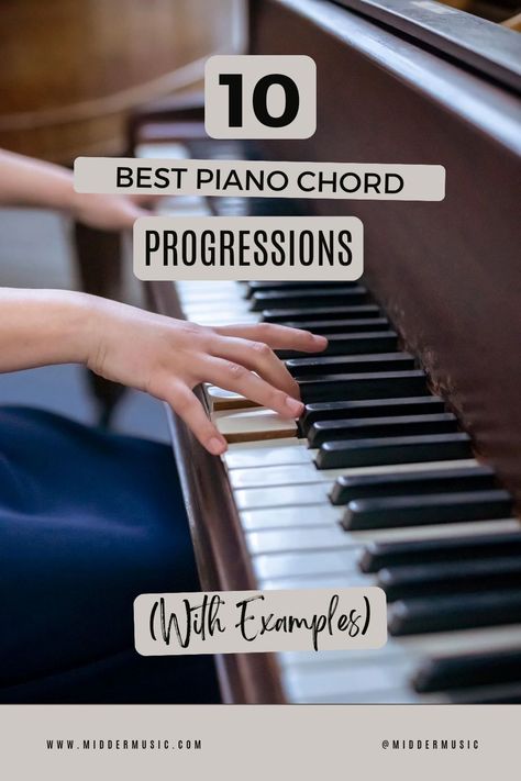 Chord Progressions Piano, Piano Chord Progressions, Jazz Chord Progressions, Piano Tips, Piano Chord, Beginner Piano Lessons, Learn Piano Chords, Music Theory Piano, Piano Songs For Beginners