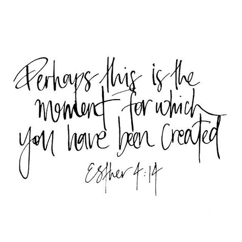 "Perhaps this is the moment for which you have been created." Esther 4:14 John 3, Quotes God, Verse Quotes, Scripture Quotes, God Is Good, My God, Bible Journaling, Word Of God, Beautiful Words