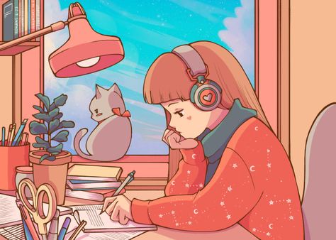 In This Gig draw your idea in my aesthetic lofi style Aesthetic Lover, Lofi Girl, Illustration Software, My Art Style, Not Sleeping, Horse Illustration, My Aesthetic, Drawing Portrait, Work With Me