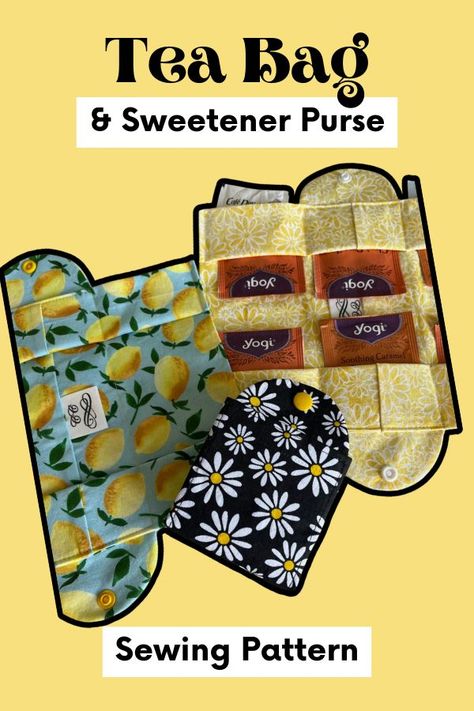 Tea Bag & Sweetener Purse Sewing Pattern - Sew Modern Bags