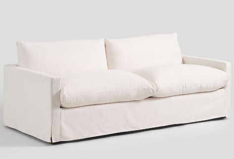 Microfiber Couch Living Room, Affordable Couches, Couches Living Room Comfy, White Sofa Living Room, Cheap Couch, Deep Couch, Couches For Small Spaces, Plush Couch, Linen Couch