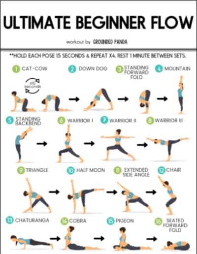 Are you a complete beginner to yoga? This 20 minute yoga routine for beginners will help you tone, improve flexibility, lose weight, and build a strong foundation of some of the most essential yoga poses. #yoga #yogaforbeginners #yogaroutine #yogaworkout #yogaposes #groundedpanda Essential Yoga Poses, Bolesti Chrbta, Yoga Routine For Beginners, Pilates Workout Routine, Ashtanga Vinyasa Yoga, 20 Minute Yoga, Poses For Beginners, Fitness Outfits, Beginner Yoga