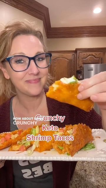 Low Carb Shrimp Tacos, Kate Higdon Recipes, Shrimp Tacos Keto, Keto Shrimp Tacos, Kate Higdon, Flavor God, Caveman Diet Recipes, Keto Shrimp, Caveman Diet