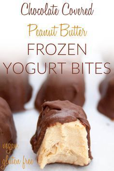 Healthy Peanut Butter Frozen Yogurt, Keto Peanut Butter Frozen Yogurt, Chocolate Peanut Butter Greek Yogurt, Peanut Butter And Yogurt Frozen, Peanut Butter Greek Yogurt Popsicles, Vegan Yogurt Bites, Frozen Peanut Butter Bites, Vegan Yogurt Desserts, Frozen Snack Recipes