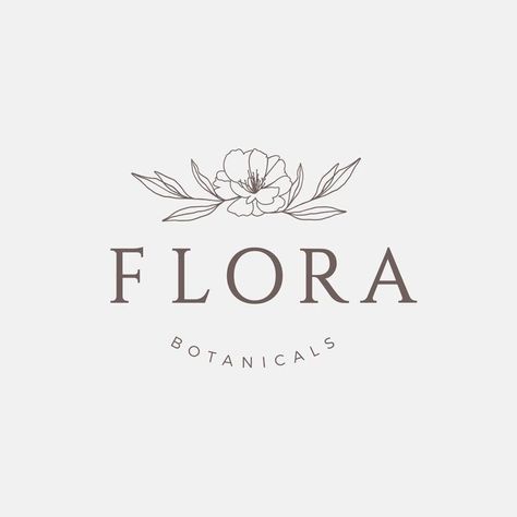 Flower Logo Design Graphics, Logo Design Graphics, Florist Logo, Floral Logo Design, Flower Logo Design, Logo Design Feminine, Logo Minimalist, Logo Floral, Feminine Logo