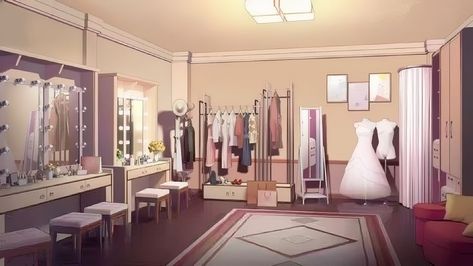 Dressing Room Background, Gacha Background, Background Anime, Gacha Backgrounds, Brides Room, Futurisme Retro, Artsy Background, Episode Interactive Backgrounds, Episode Backgrounds