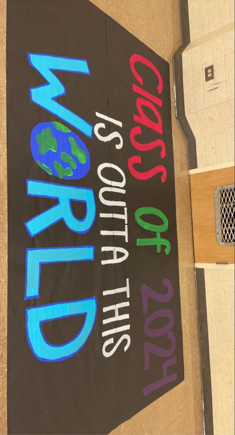 Spirit Week Banner Ideas, Freshman Hallway Ideas, Battle Of The Classes Posters, Junior Banner Ideas, Juniors Poster High Schools, Junior Year Pep Rally Signs, Junior Class Poster Ideas, Senior Class Posters Pep Rally, Class Of 2024 Poster Ideas