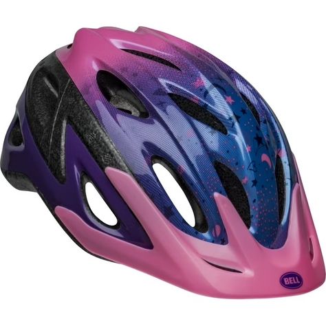 Bell Axle Berry Cool Child Helmet, 5+ (50-56 cm) - Walmart.com Bicycle Helmets, Kids Helmets, Motorcycle Helmet Accessories, Be Dangerous, Helmet Accessories, Cool Design, New Color, Pink Blue, Berry