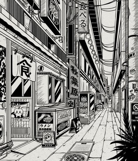 Fb Featured Cover, 1 Point Perspective Drawing, Featured Cover, Cityscape Drawing, Perspective Drawing Architecture, Architecture Drawing Plan, One Point Perspective, Manga Drawing Tutorials, Perspective Art