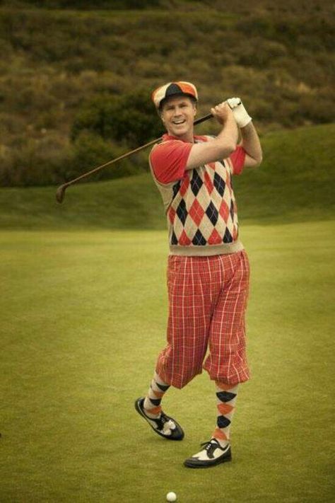 All kinds of funny Funny Golf Outfits, Will Ferell, Hickory Golf, Pub Golf, Golf Fashion Men, Golf Stance, Golf Attire Women, Crazy Golf, Golf Style