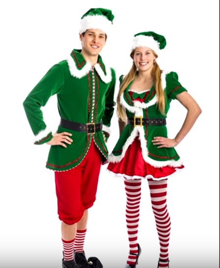 Movie Couples Costumes, Christmas Elf Costume, Couple Cosplay, Christmas Velvet, Green Elf, Green Costumes, Green Xmas, Santa Claus Costume, Xmas Elf