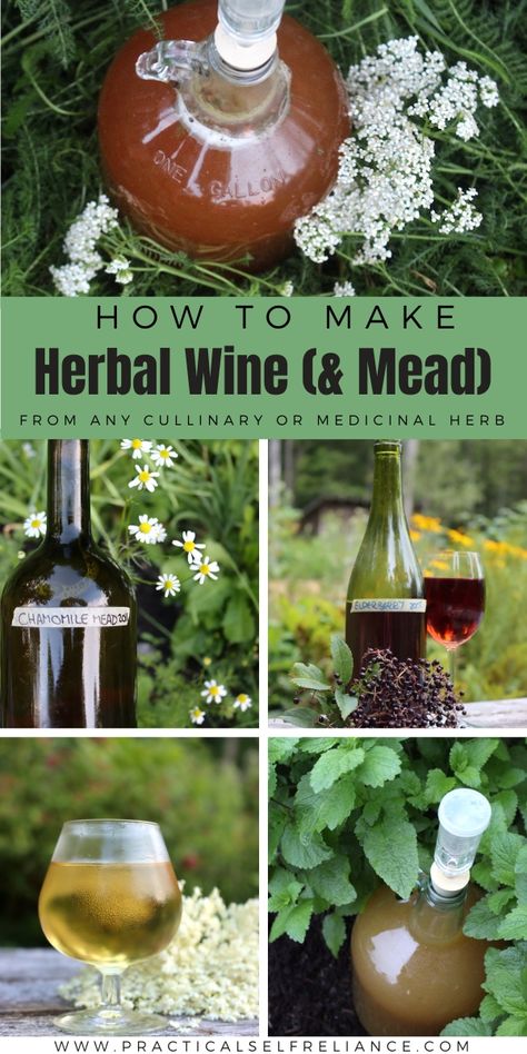 Herbal Mead Recipe, Lavender Mead Recipe, Herbal Wine Recipe, Mead Making For Beginners, Viking Mead Recipes, Home Made Alcohol, Herbal Wine, Mead Wine Recipes, Herbal Liquor