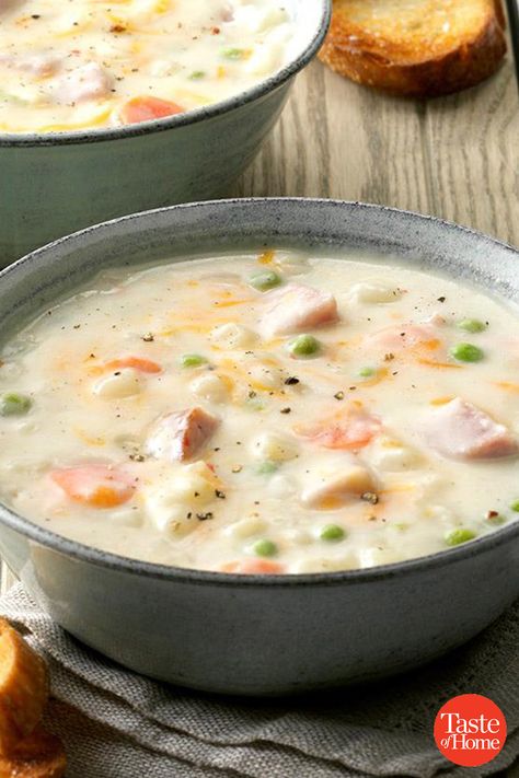 Ham Soup Recipes, Ham And Potato Soup, Ham Soup, Best Soup Recipes, Fall Soups, Soup And Stew, Ham Recipes, Chicken Soup Recipes, Soup And Sandwich