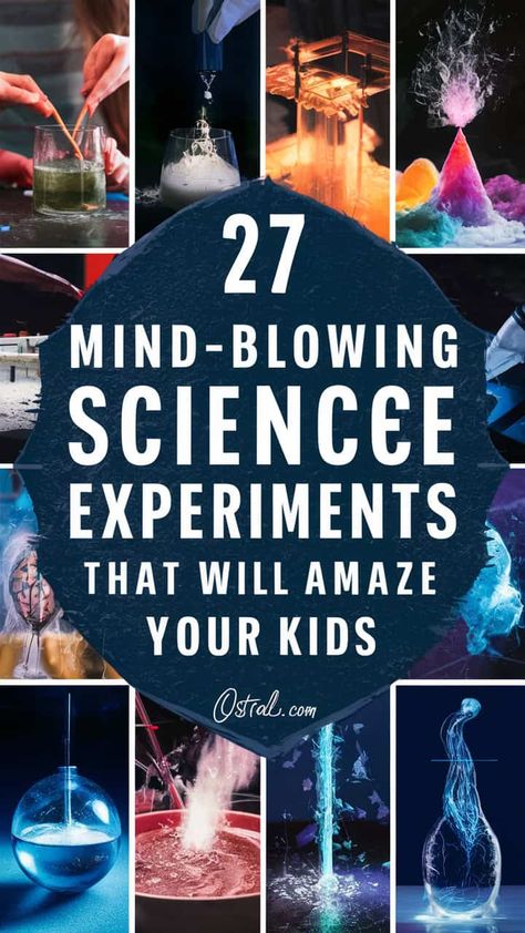 27 Mind-Blowing Science Experiments That Will Amaze Your Kids Science Experiments Teens, Science Experiments Elementary, Kid Science Experiments, Grandchildren Activities, Elementary Science Experiments, Fun Experiments For Kids, Wild Wednesday, School Science Experiments, Science Experiments Kids Elementary