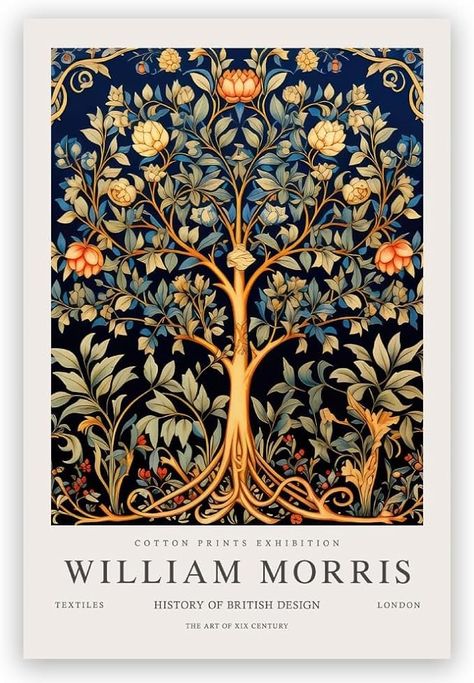 Amazon.com: YdNextelior William Morris Tree of Life Wall Art William Morris Print William Morris Poster Vintage Wall Art Textiles Art Tree Poster Canvas 12x18inch Unframed, style-2: Posters & Prints Tree Of Life Wall Art, William Morris Poster, Textiles Art, Morris Print, Tree Poster, Art Textiles, William Morris Art, Art Tree, Tree Wall Art