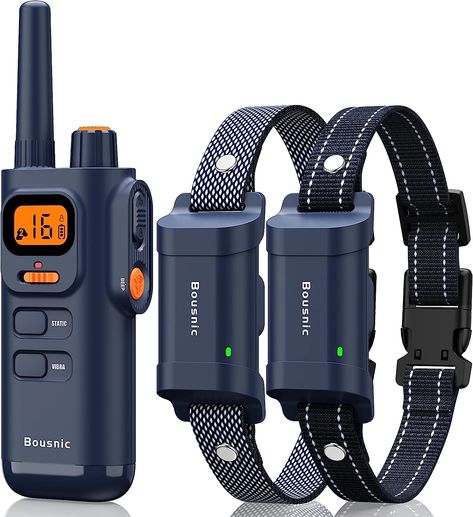 4000ft Waterproof Dog Shock Collars 2 Dogs for Large Medium Small Dogs Rechargeable E Collars for Dogs Training with Beep Vibration Humane Shock(1-16) Mode Training Tracker, Dog Shock Collar, Shock Collar, Giant Breeds, Training Collar, Dog Car Seats, Dog Training Collar, Large Dogs, Collar And Leash