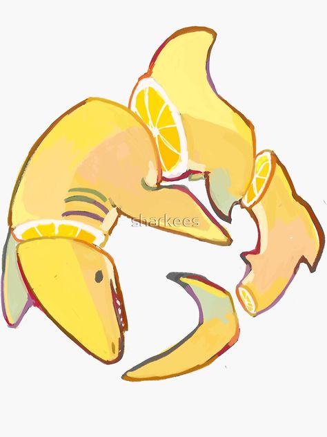 Lemon Shark, Shark Drawing, Shark Art, Soyut Sanat Tabloları, Cute Shark, Cute Doodle Art, Creature Concept Art, Dessin Adorable, Cute Little Drawings