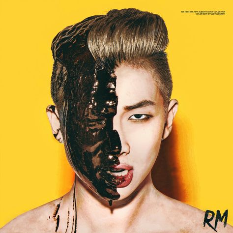 Cr: btscberry 1ST MIXTAPE 'RM'  ALBUM COVER COLOR VER Bts Rap Monster, Maroon 5, Bts Lockscreen, Bts Members, Album Bts, Rap Monster, Moon Child, Foto Bts, Bts Photo