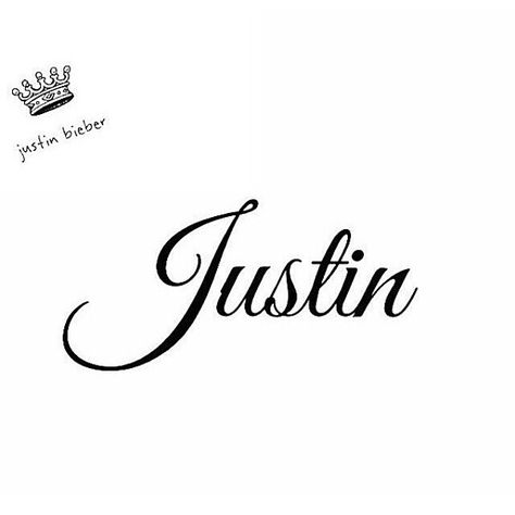 Justin ♥ Justin Name Tattoos, Justin Tattoo Name, Tattoos Cursive, Justin Name, Cursive Tattoo Letters, Tattoo Nombres, Justin Tattoo, Tato Nama, Cursive J