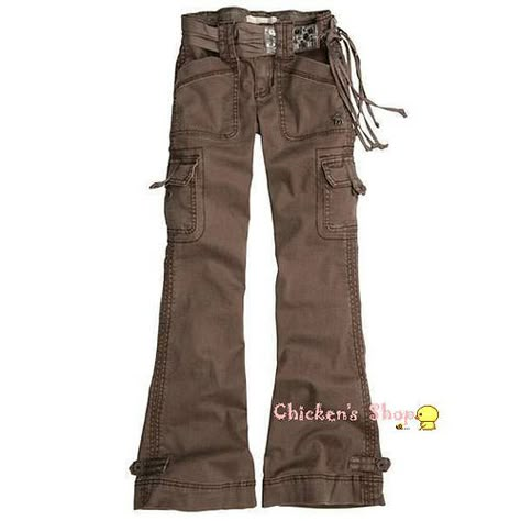 Women A&F Cargo Pants-Brown | Price : SGD$25.00 Size Availab… | Flickr Brown Cargos, Cute Cargo Pants, Thrifted Pants, Y2k Cargos, Cargo Pants Brown, Womens Cargo Pants, Cargo Fit, Brown Clothes, Y2k Cargo Pants