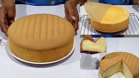 Vanilla Chiffon Cake Recipe, Chocolate Chiffon Cake, Pandan Chiffon Cake, Vanilla Cake Recipe, Ruffle Cake, Chiffon Cake, Sponge Cake, Mocha, Vanilla