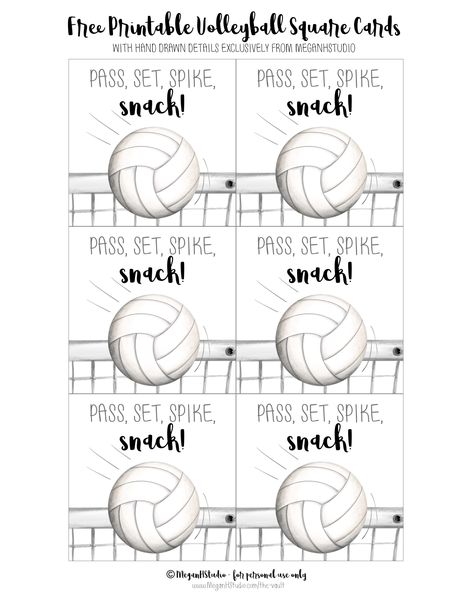 Volleyball Game Snacks, Volleyball Send Off Gifts, Free Volleyball Printables Gift Tags, Snack Bags For Sports Volleyball, Locker Treats Volleyball, Volleyball Game Snack Ideas, Volleyball Favors Gift Ideas, Volleyball Tournament Food Table, Team Snacks Volleyball